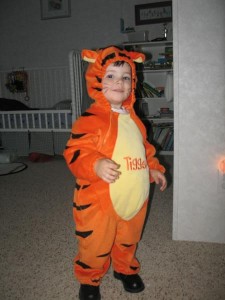 Homemade Tigger Costume