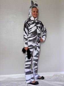 Homemade Zebra Costume