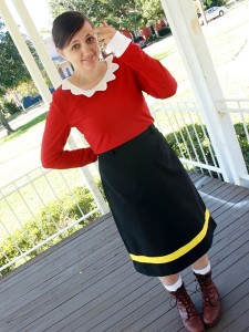 Olive Oyl Costume Homemade