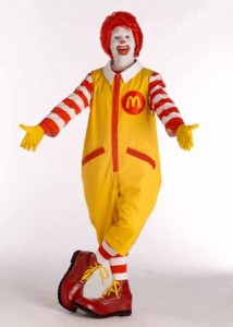 Ronald Mcdonald Costume for Man