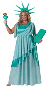 Plus Size Statue Liberty Costume