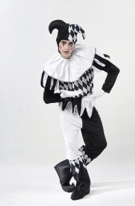 Black and White Jester Costume